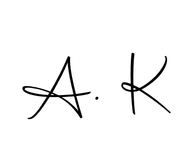 Make a beautiful signature design for name A. K. With this signature (Autography-DOLnW) style, you can create a handwritten signature for free. A. K signature style 10 images and pictures png