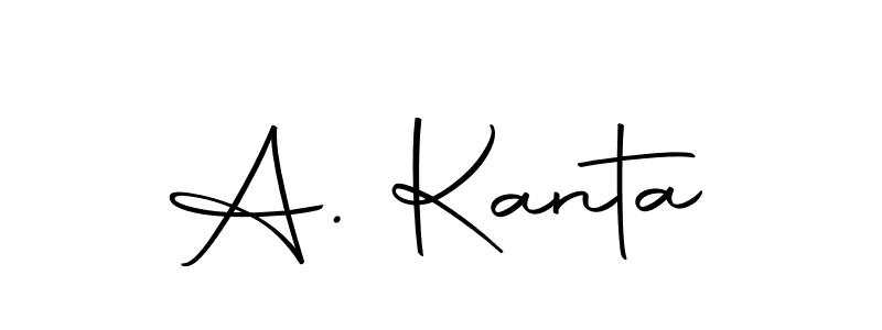 You can use this online signature creator to create a handwritten signature for the name A. Kanta. This is the best online autograph maker. A. Kanta signature style 10 images and pictures png