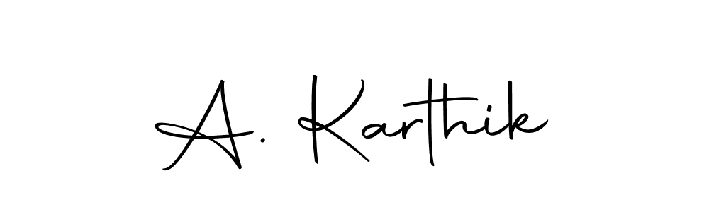 Use a signature maker to create a handwritten signature online. With this signature software, you can design (Autography-DOLnW) your own signature for name A. Karthik. A. Karthik signature style 10 images and pictures png