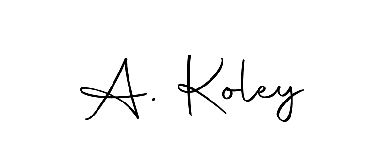 How to Draw A. Koley signature style? Autography-DOLnW is a latest design signature styles for name A. Koley. A. Koley signature style 10 images and pictures png