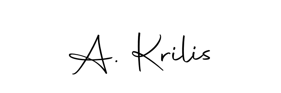 You can use this online signature creator to create a handwritten signature for the name A. Krilis. This is the best online autograph maker. A. Krilis signature style 10 images and pictures png