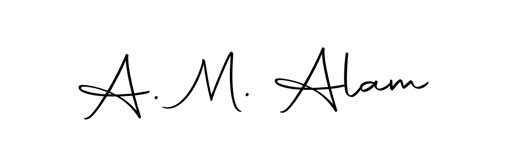 You can use this online signature creator to create a handwritten signature for the name A. M. Alam. This is the best online autograph maker. A. M. Alam signature style 10 images and pictures png