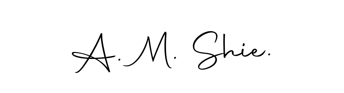 Use a signature maker to create a handwritten signature online. With this signature software, you can design (Autography-DOLnW) your own signature for name A. M. Shie.. A. M. Shie. signature style 10 images and pictures png