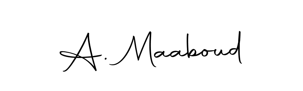 if you are searching for the best signature style for your name A. Maaboud. so please give up your signature search. here we have designed multiple signature styles  using Autography-DOLnW. A. Maaboud signature style 10 images and pictures png