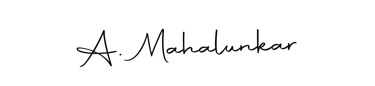 Use a signature maker to create a handwritten signature online. With this signature software, you can design (Autography-DOLnW) your own signature for name A. Mahalunkar. A. Mahalunkar signature style 10 images and pictures png