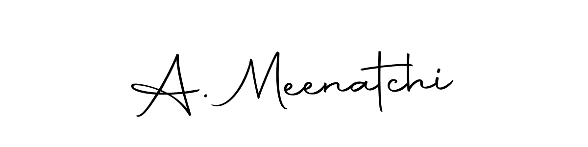 How to make A. Meenatchi name signature. Use Autography-DOLnW style for creating short signs online. This is the latest handwritten sign. A. Meenatchi signature style 10 images and pictures png