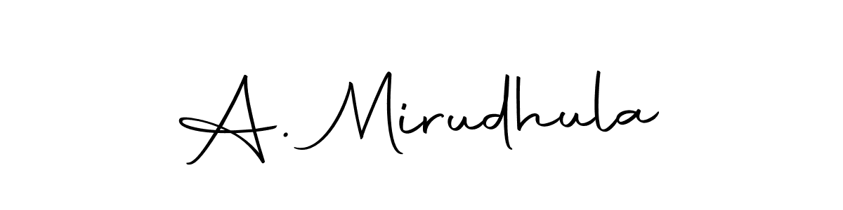 Make a beautiful signature design for name A. Mirudhula. With this signature (Autography-DOLnW) style, you can create a handwritten signature for free. A. Mirudhula signature style 10 images and pictures png