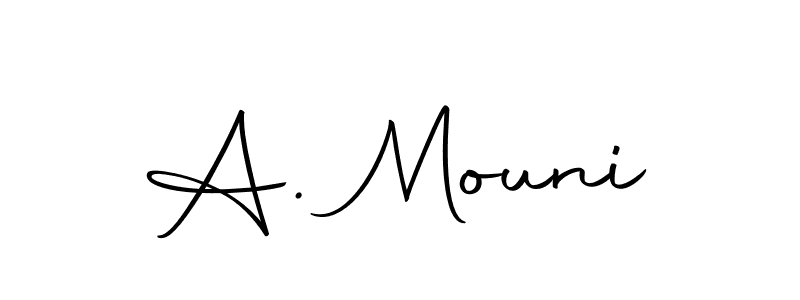 You can use this online signature creator to create a handwritten signature for the name A. Mouni. This is the best online autograph maker. A. Mouni signature style 10 images and pictures png