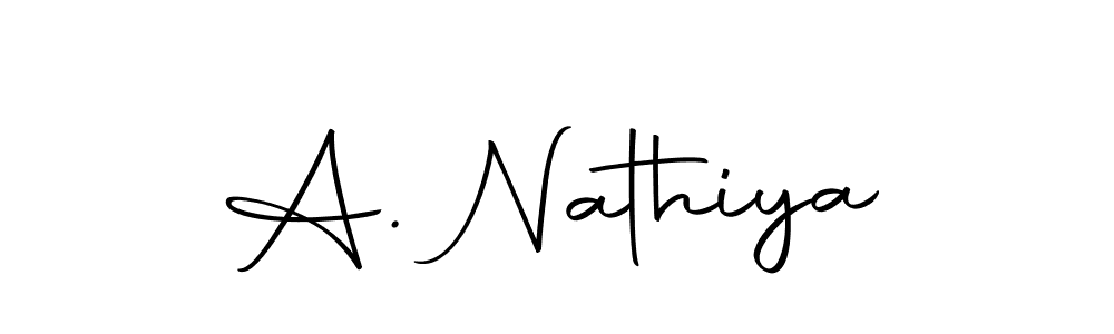 You can use this online signature creator to create a handwritten signature for the name A. Nathiya. This is the best online autograph maker. A. Nathiya signature style 10 images and pictures png