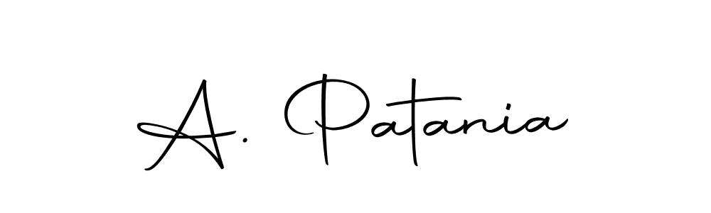 Design your own signature with our free online signature maker. With this signature software, you can create a handwritten (Autography-DOLnW) signature for name A. Patania. A. Patania signature style 10 images and pictures png