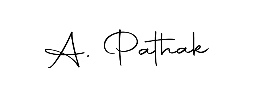 Design your own signature with our free online signature maker. With this signature software, you can create a handwritten (Autography-DOLnW) signature for name A. Pathak. A. Pathak signature style 10 images and pictures png