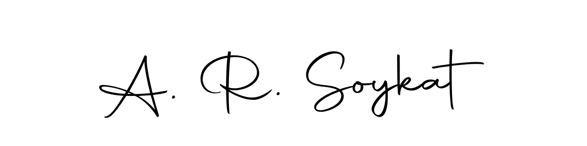 Make a beautiful signature design for name A. R. Soykat. With this signature (Autography-DOLnW) style, you can create a handwritten signature for free. A. R. Soykat signature style 10 images and pictures png