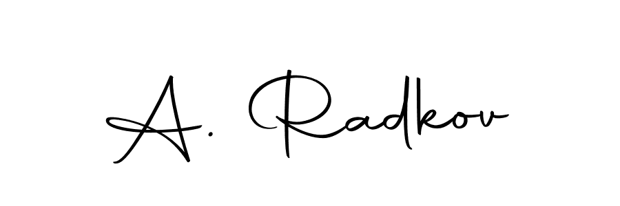 The best way (Autography-DOLnW) to make a short signature is to pick only two or three words in your name. The name A. Radkov include a total of six letters. For converting this name. A. Radkov signature style 10 images and pictures png