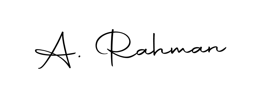 Make a beautiful signature design for name A. Rahman. With this signature (Autography-DOLnW) style, you can create a handwritten signature for free. A. Rahman signature style 10 images and pictures png