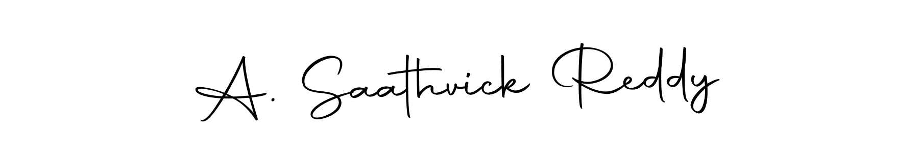 You should practise on your own different ways (Autography-DOLnW) to write your name (A. Saathvick Reddy) in signature. don't let someone else do it for you. A. Saathvick Reddy signature style 10 images and pictures png