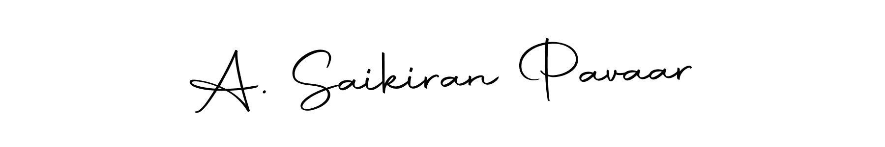 How to make A. Saikiran Pavaar name signature. Use Autography-DOLnW style for creating short signs online. This is the latest handwritten sign. A. Saikiran Pavaar signature style 10 images and pictures png