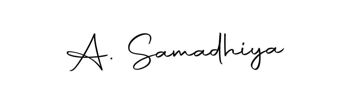 Create a beautiful signature design for name A. Samadhiya. With this signature (Autography-DOLnW) fonts, you can make a handwritten signature for free. A. Samadhiya signature style 10 images and pictures png