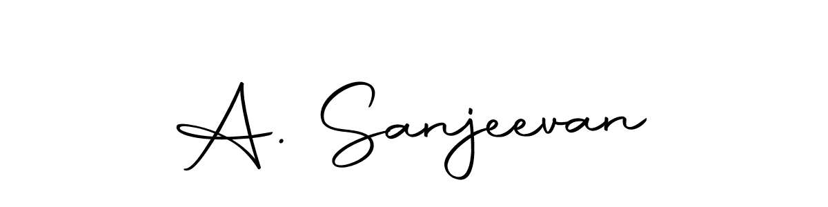 The best way (Autography-DOLnW) to make a short signature is to pick only two or three words in your name. The name A. Sanjeevan include a total of six letters. For converting this name. A. Sanjeevan signature style 10 images and pictures png