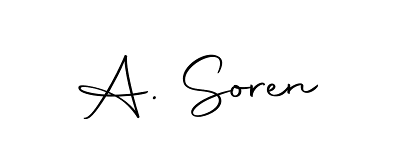 Also we have A. Soren name is the best signature style. Create professional handwritten signature collection using Autography-DOLnW autograph style. A. Soren signature style 10 images and pictures png