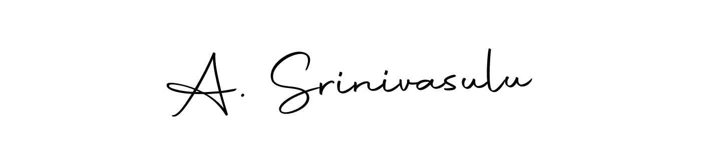 Create a beautiful signature design for name A. Srinivasulu. With this signature (Autography-DOLnW) fonts, you can make a handwritten signature for free. A. Srinivasulu signature style 10 images and pictures png