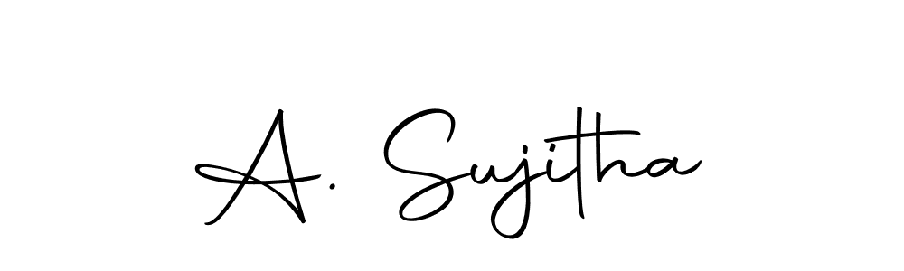 Also we have A. Sujitha name is the best signature style. Create professional handwritten signature collection using Autography-DOLnW autograph style. A. Sujitha signature style 10 images and pictures png