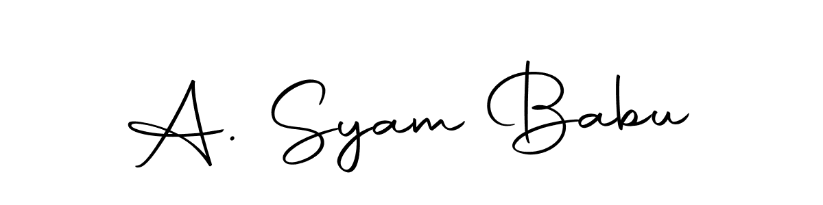 if you are searching for the best signature style for your name A. Syam Babu. so please give up your signature search. here we have designed multiple signature styles  using Autography-DOLnW. A. Syam Babu signature style 10 images and pictures png