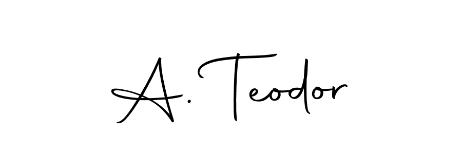 Also we have A. Teodor name is the best signature style. Create professional handwritten signature collection using Autography-DOLnW autograph style. A. Teodor signature style 10 images and pictures png