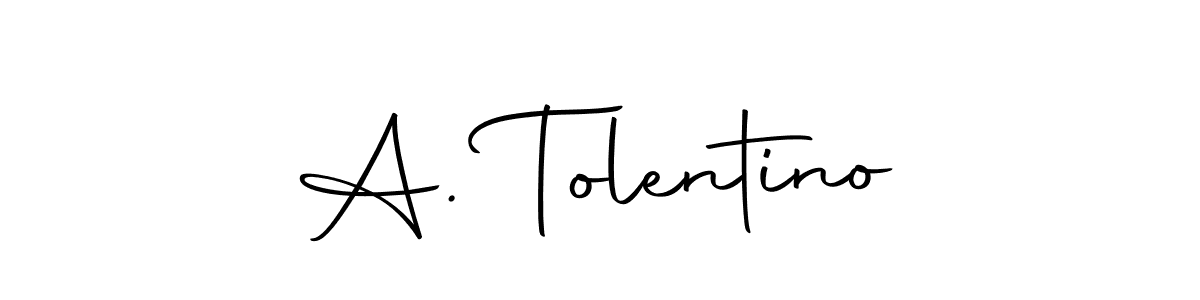 You should practise on your own different ways (Autography-DOLnW) to write your name (A. Tolentino) in signature. don't let someone else do it for you. A. Tolentino signature style 10 images and pictures png