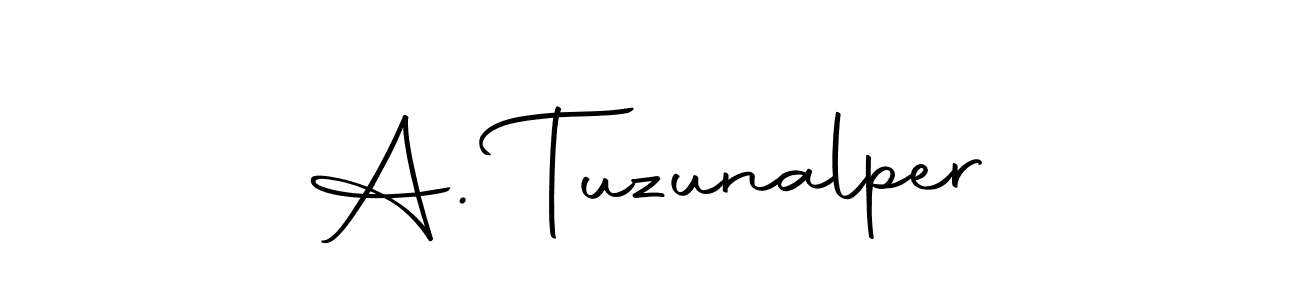 You should practise on your own different ways (Autography-DOLnW) to write your name (A. Tuzunalper) in signature. don't let someone else do it for you. A. Tuzunalper signature style 10 images and pictures png