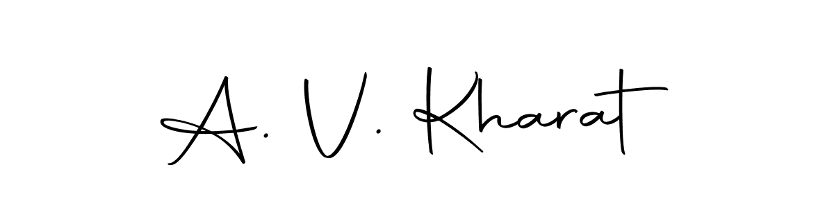 Make a beautiful signature design for name A. V. Kharat. With this signature (Autography-DOLnW) style, you can create a handwritten signature for free. A. V. Kharat signature style 10 images and pictures png