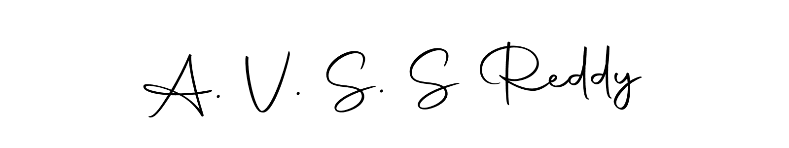 Use a signature maker to create a handwritten signature online. With this signature software, you can design (Autography-DOLnW) your own signature for name A. V. S. S Reddy. A. V. S. S Reddy signature style 10 images and pictures png