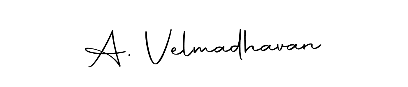 Use a signature maker to create a handwritten signature online. With this signature software, you can design (Autography-DOLnW) your own signature for name A. Velmadhavan. A. Velmadhavan signature style 10 images and pictures png