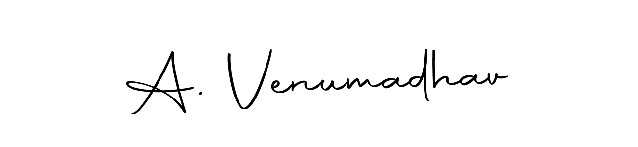 Create a beautiful signature design for name A. Venumadhav. With this signature (Autography-DOLnW) fonts, you can make a handwritten signature for free. A. Venumadhav signature style 10 images and pictures png