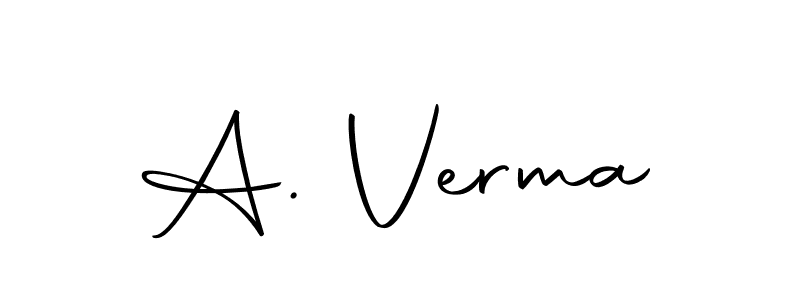 You should practise on your own different ways (Autography-DOLnW) to write your name (A. Verma) in signature. don't let someone else do it for you. A. Verma signature style 10 images and pictures png