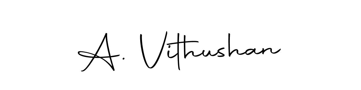 You can use this online signature creator to create a handwritten signature for the name A. Vithushan. This is the best online autograph maker. A. Vithushan signature style 10 images and pictures png