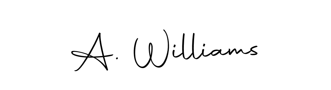 This is the best signature style for the A. Williams name. Also you like these signature font (Autography-DOLnW). Mix name signature. A. Williams signature style 10 images and pictures png