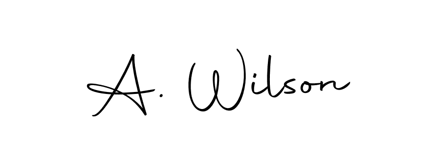 You should practise on your own different ways (Autography-DOLnW) to write your name (A. Wilson) in signature. don't let someone else do it for you. A. Wilson signature style 10 images and pictures png