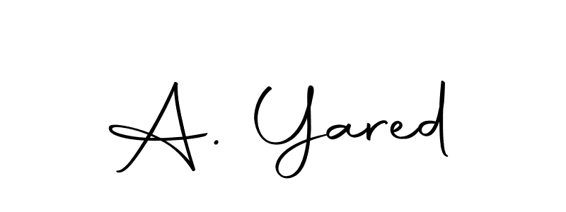 Create a beautiful signature design for name A. Yared. With this signature (Autography-DOLnW) fonts, you can make a handwritten signature for free. A. Yared signature style 10 images and pictures png