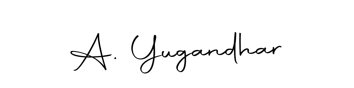Use a signature maker to create a handwritten signature online. With this signature software, you can design (Autography-DOLnW) your own signature for name A. Yugandhar. A. Yugandhar signature style 10 images and pictures png