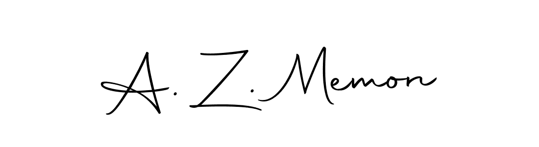 Autography-DOLnW is a professional signature style that is perfect for those who want to add a touch of class to their signature. It is also a great choice for those who want to make their signature more unique. Get A. Z. Memon name to fancy signature for free. A. Z. Memon signature style 10 images and pictures png