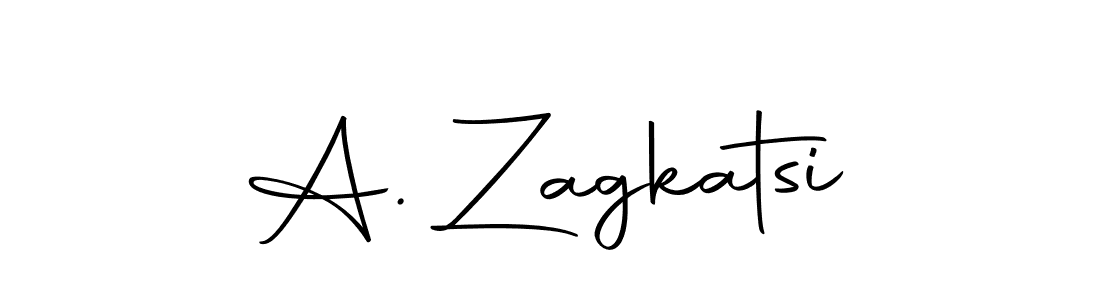 The best way (Autography-DOLnW) to make a short signature is to pick only two or three words in your name. The name A. Zagkatsi include a total of six letters. For converting this name. A. Zagkatsi signature style 10 images and pictures png