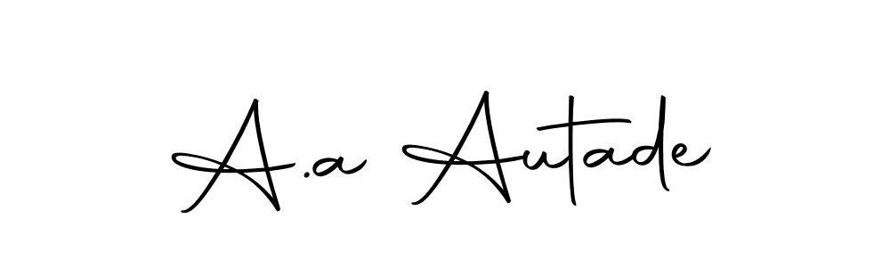 How to make A.a Autade name signature. Use Autography-DOLnW style for creating short signs online. This is the latest handwritten sign. A.a Autade signature style 10 images and pictures png