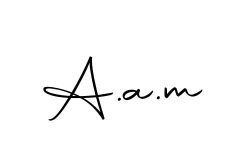 The best way (Autography-DOLnW) to make a short signature is to pick only two or three words in your name. The name A.a.m include a total of six letters. For converting this name. A.a.m signature style 10 images and pictures png