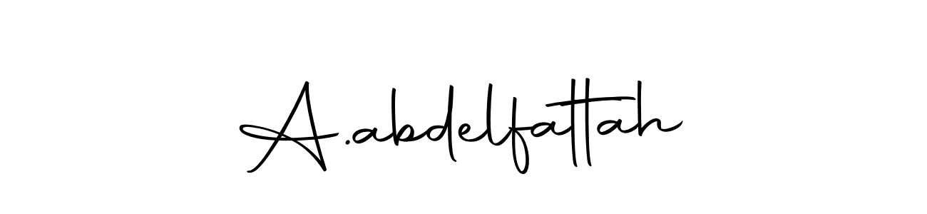 How to make A.abdelfattah name signature. Use Autography-DOLnW style for creating short signs online. This is the latest handwritten sign. A.abdelfattah signature style 10 images and pictures png