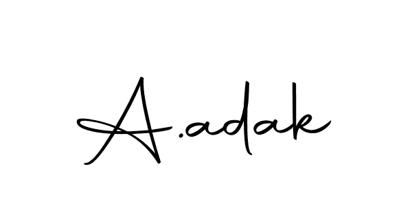 Similarly Autography-DOLnW is the best handwritten signature design. Signature creator online .You can use it as an online autograph creator for name A.adak. A.adak signature style 10 images and pictures png