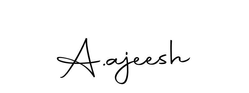 if you are searching for the best signature style for your name A.ajeesh. so please give up your signature search. here we have designed multiple signature styles  using Autography-DOLnW. A.ajeesh signature style 10 images and pictures png