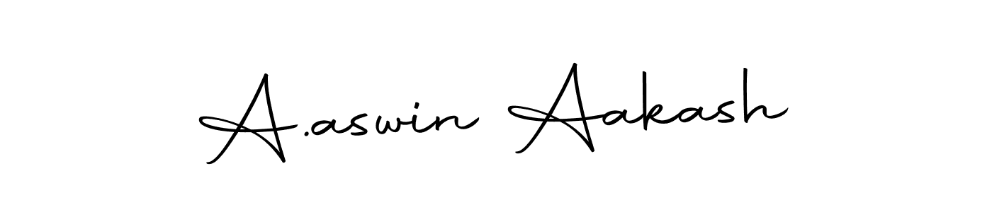 You can use this online signature creator to create a handwritten signature for the name A.aswin Aakash. This is the best online autograph maker. A.aswin Aakash signature style 10 images and pictures png