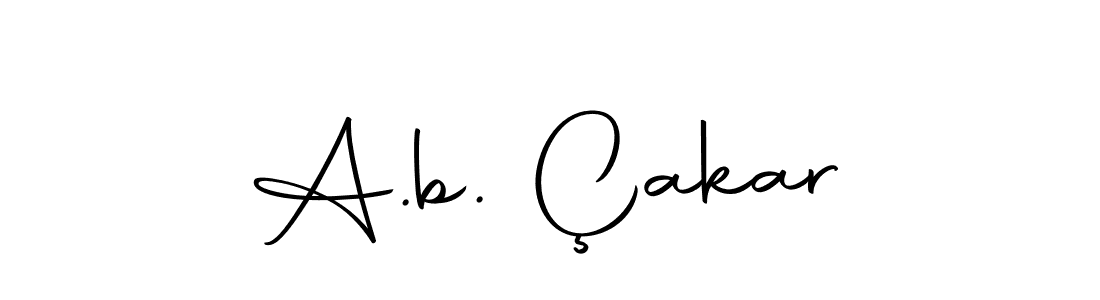 Make a beautiful signature design for name A.b. Çakar. With this signature (Autography-DOLnW) style, you can create a handwritten signature for free. A.b. Çakar signature style 10 images and pictures png