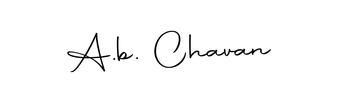 Create a beautiful signature design for name A.b. Chavan. With this signature (Autography-DOLnW) fonts, you can make a handwritten signature for free. A.b. Chavan signature style 10 images and pictures png