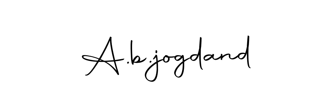 Make a beautiful signature design for name A.b.jogdand. Use this online signature maker to create a handwritten signature for free. A.b.jogdand signature style 10 images and pictures png